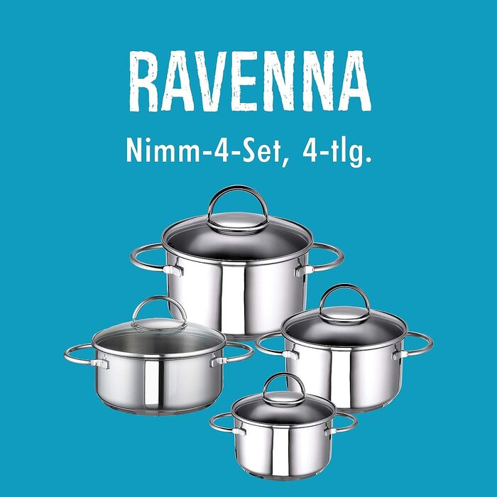 Набор кастрюль 4 предмета Ravenna Rohe