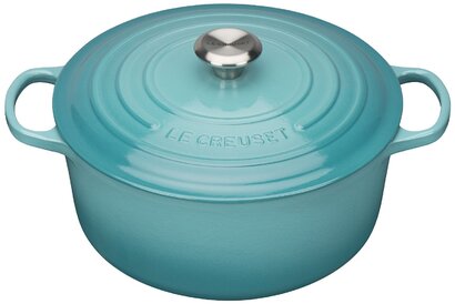 Кастрюля / жаровня 28 см, бирюзовый Le Creuset