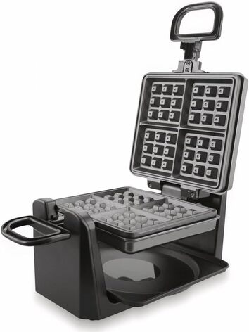 Вращающаяся вафельница для 4 бельгийских вафель 1000 Вт WM-110984 Emerio