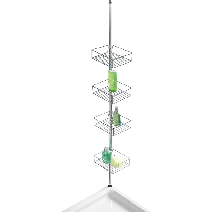 Телескопическая полка 25 x 65-275 x 20 см, глянцевая WENKO Domaso