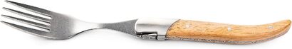 Набор вилок для стейка с футляром 6 предметов Oak Wood Luxury Line Laguiole