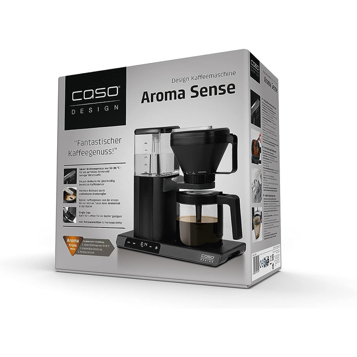 Кофеварка 1.25 л 1550 Вт Aroma Sense CASO