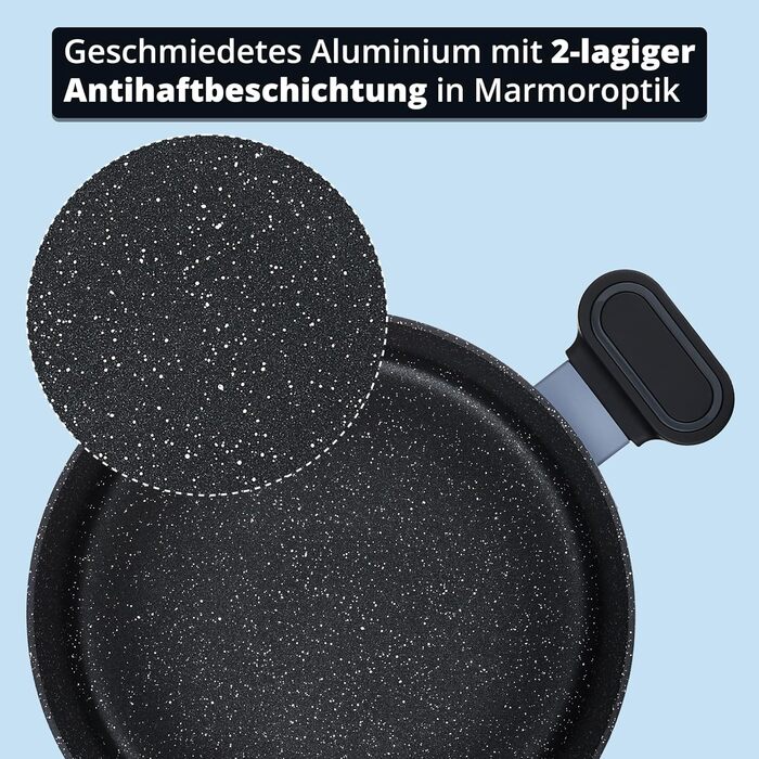 Набор кастрюль 3 предмета Lightblue KHG