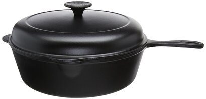 Гусятница / жаровня с длинной ручкой 27 см, черный Le Creuset