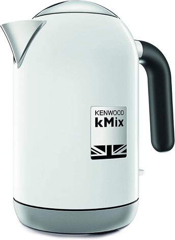 Лектрический чайник Kenwood ZJX650BK kMix мощностью 2200 Вт, металлический, обемом 1 литр, белй, 21,5x13,2x22,9