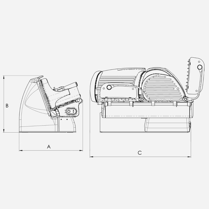 Ломтерезка BERKEL Home Line 250 PLUS / в комплекте красный чехол