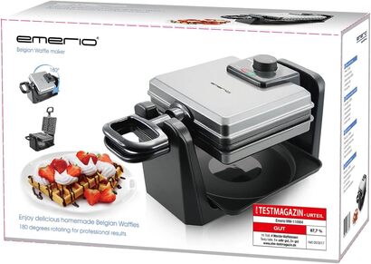 Вращающаяся вафельница для 4 бельгийских вафель 1000 Вт WM-110984.4 Emerio