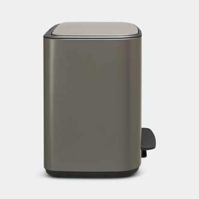 Мусорный бак с педалью 11+23 л платиновый двухсекционный Pedal Bin Bo Brabantia