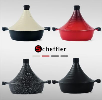 Марокканский тажин с конусообразной крышкой 28 см, черный Scheffler