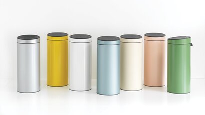 Мусорный бак 30 л белый Touch Bin Brabantia