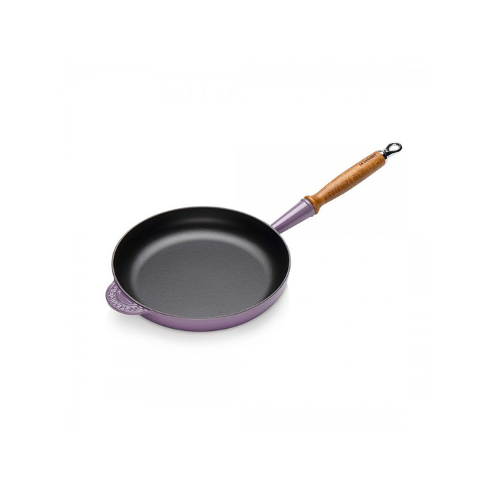 Сковорода чугунная 24 см с деревянной ручкой Ultra Violet Le Creuset