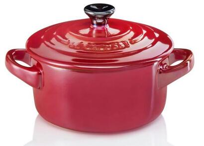 Мини-кастрюля / жаровня 10 см, Metallic Kirschrot Le Creuset