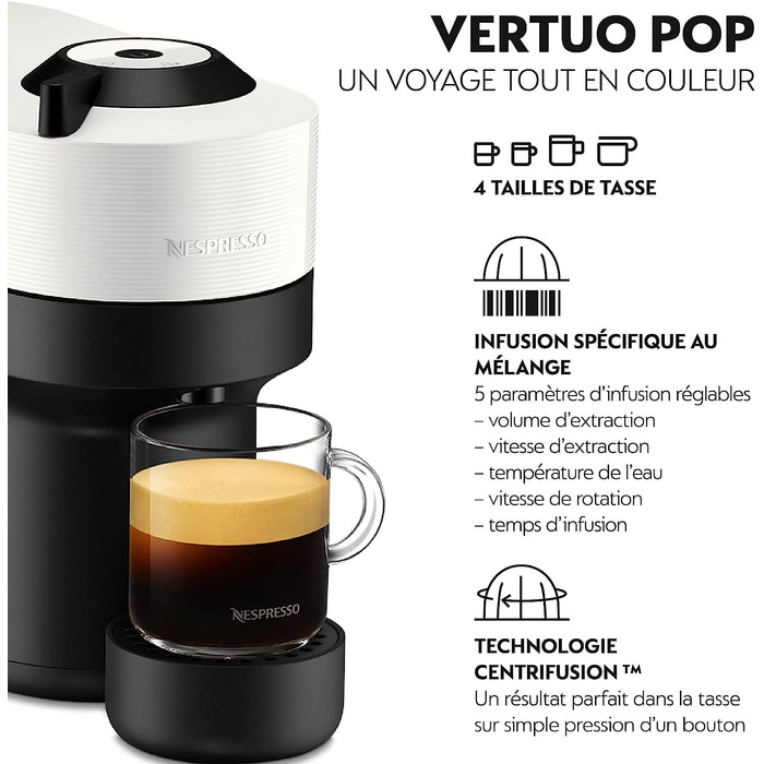 Кофемашина 1260 Вт Vertuo Pop NESPRESSO Krups