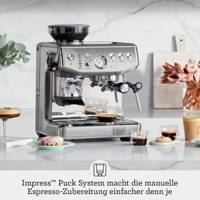 Профессиональная кофемашина с кофемолкой, матовая сталь Barista Express Impress SES876 Sage