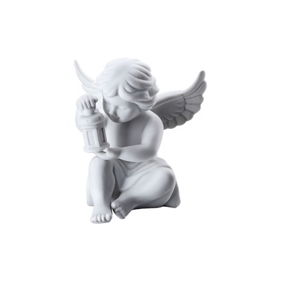 Фигурка "Ангел с фонарем" 9,9 см матовая Angels Rosenthal