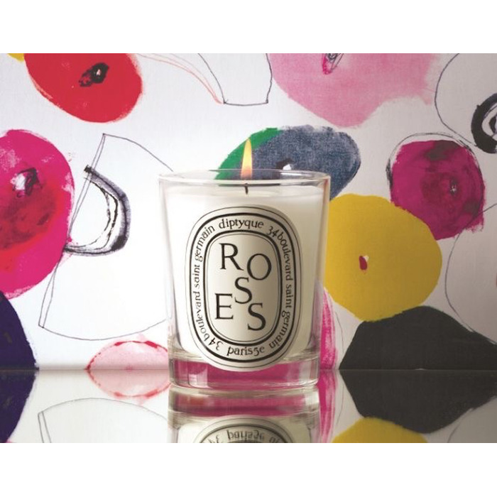 Свеча ароматическая 190 г Roses Diptyque