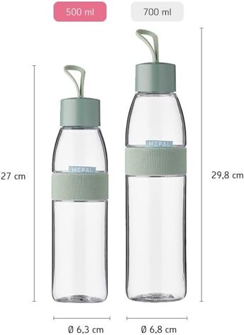 Бутылка для воды 0,7 л Nordic Sage Ellipse Mepal