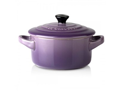 Мини-кокотница с крышкой 10 см, фиолетовая Ultra Violet Le Creuset