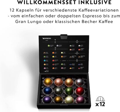 Капсульная кофемашина 1.1 л 1260 Вт, черная Nespresso Vertuo Next XN910C Krups