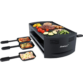 Гриль-раклетница Steba Pizza Raclette RC 6 / 1500 Вт / 6 сковородок с антипригарным покрытием 