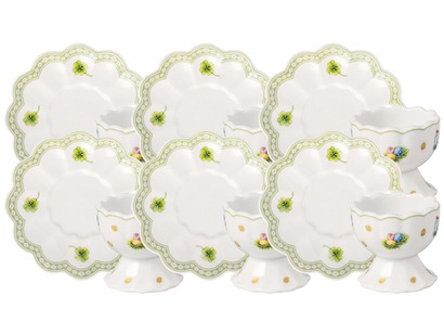 Набор из 6 подставок для яиц с блюдцами 4,5 см Easter Delight Villeroy & Boch