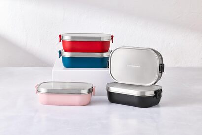 Ланчбокс из нержавеющей стали cиний 900 мл Le Creuset