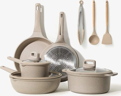 Набор кухонной посуды 11 предметов Grey ‎CAROTE