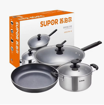 Набор из 3 предметов сковорода 26 см/Вок 32 см/кастрюля 20 см SUPOR
