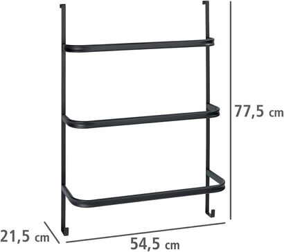 Полотенцесушитель  54,5 x 77,5 x 21,5 см, матовый черный WENKO