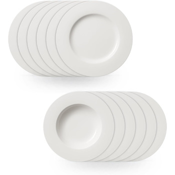 Набор тарелок 12 предметов Twist White Villeroy & Boch