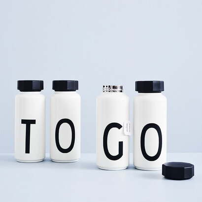 Термос M 500 мл белый AJ Thermosflasche Design Letters