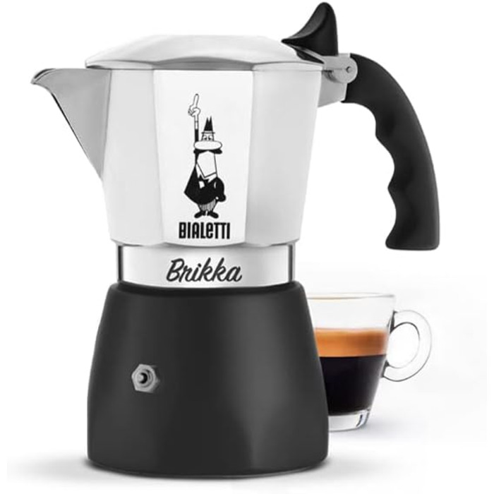 Кофеварка для эспрессо на 2 чашки Brikka Bialetti