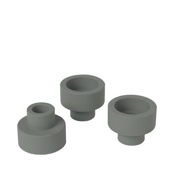 Набор подсвечников 3 предмета Agave Green Trio Blomus