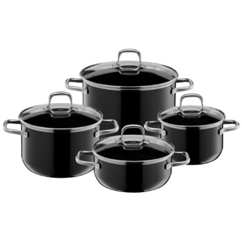 Набор кастрюль 4 предмета Black Elegance Line Silit