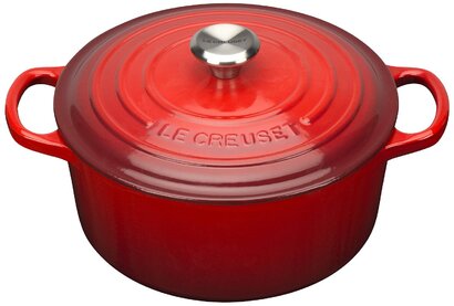 Кастрюля / жаровня 22 см, вишневый Le Creuset