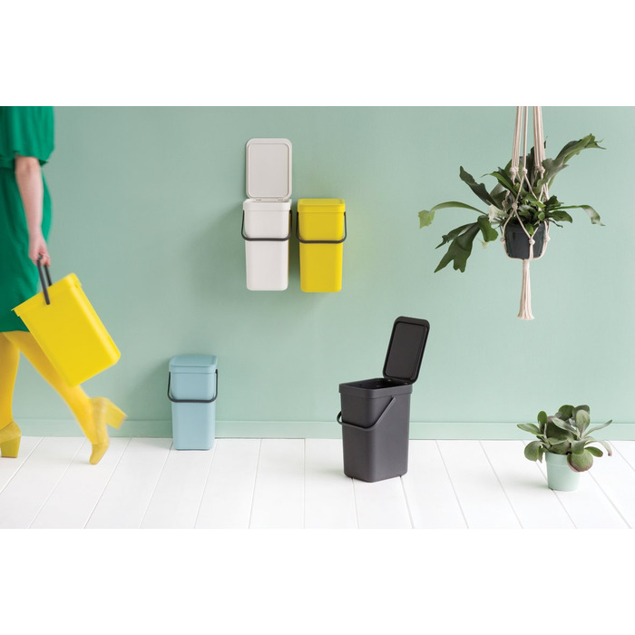 Мусорное ведро 16 л желтое Sort&Go Brabantia