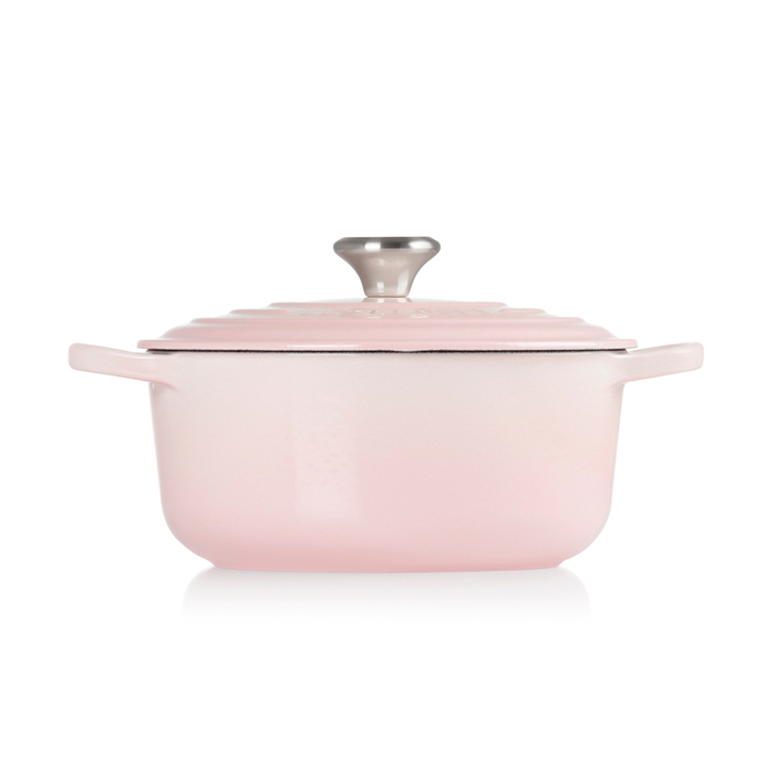 Кастрюля круглая 2,4 л розовая Shell Pink Le Creuset