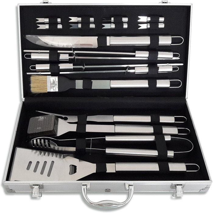 Набор аксессуаров для барбекю 18 предметов Silver Bull & Bear