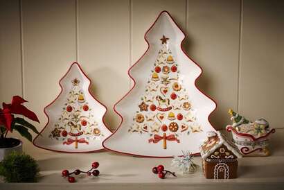 Блюдо в форме елки, большое 26 см Winter Bakery Delight Villeroy & Boch