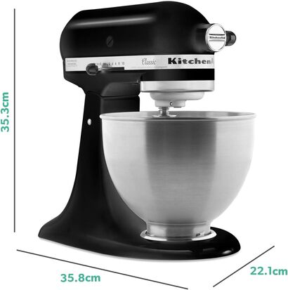 Кухонный комбайн 4.3 л, 275 Вт, 10 скоростей, черный Classic 5K45SSEBM KitchenAid