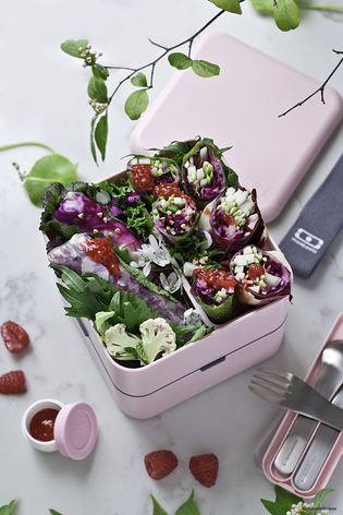 Ланч-бокс 14х14х14 см розовый MB Square Monbento