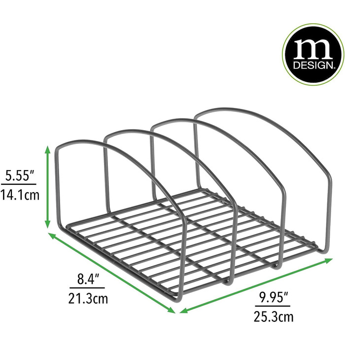 Держатель для посуды с 3 отделениями mDesign