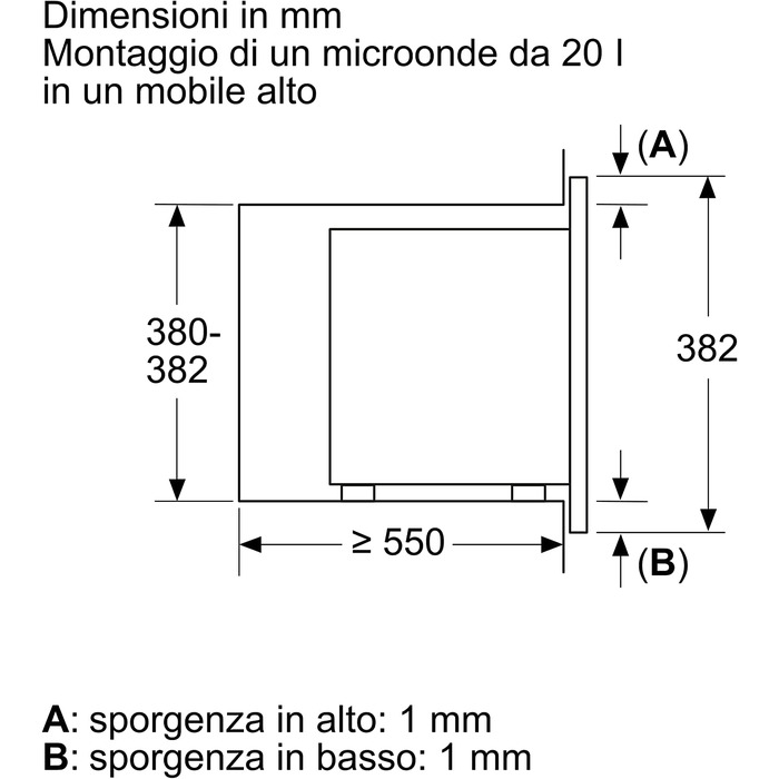 Микроволновая печь Bosch Elettrodomestici серии BEL623MB3 2, 60 х 38 см, черная