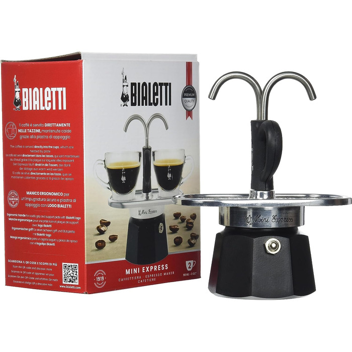 Кофеварка для эспрессо на 2 чашки Mini Express Bialetti