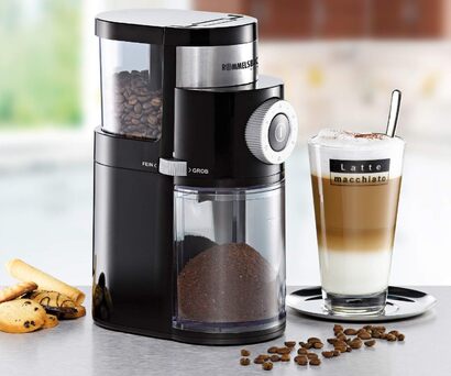 Профессиональная кофемолка 110 Вт EKM200 Black Rommelsbacher