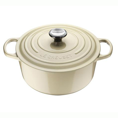 Кастрюля / жаровня с крышкой 18 см, жемчужный Le Creuset