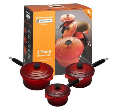 Набор ковшей профессиональный 3 предмета, вишневый Le Creuset