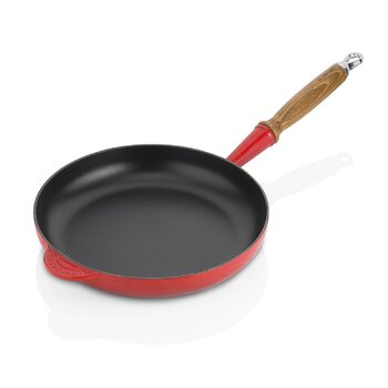 Сковорода 24 см с деревянной ручкой, красный Le Creuset 