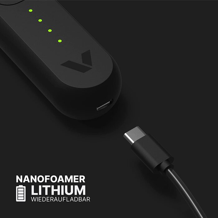 Ручной электрический вспениватель молока Subminimal NanoFoamer / USB-C / нержавеющая сталь / черный