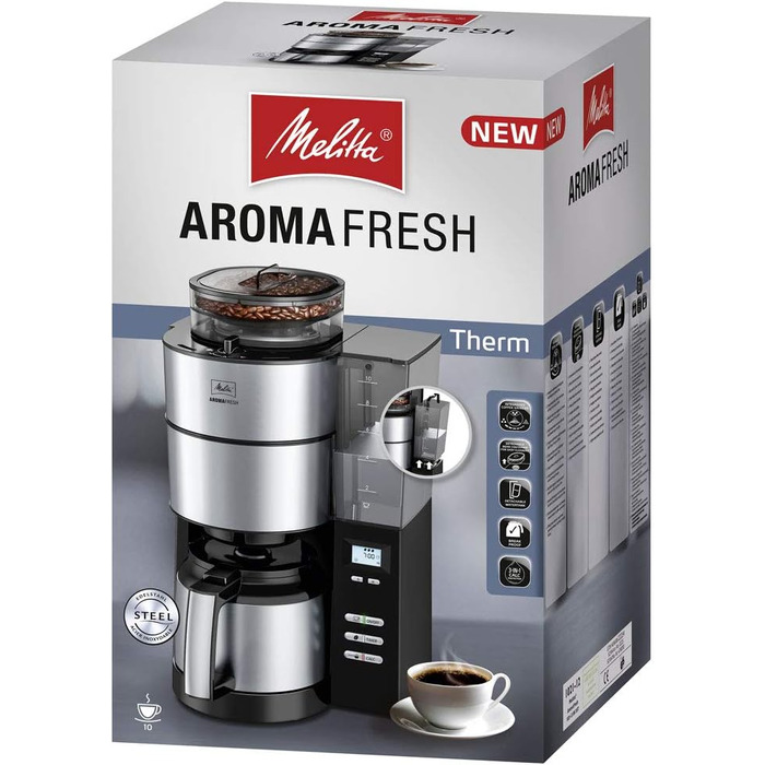 Фильтр-кофеварка 1.25 л, черная Aromafresh Melitta